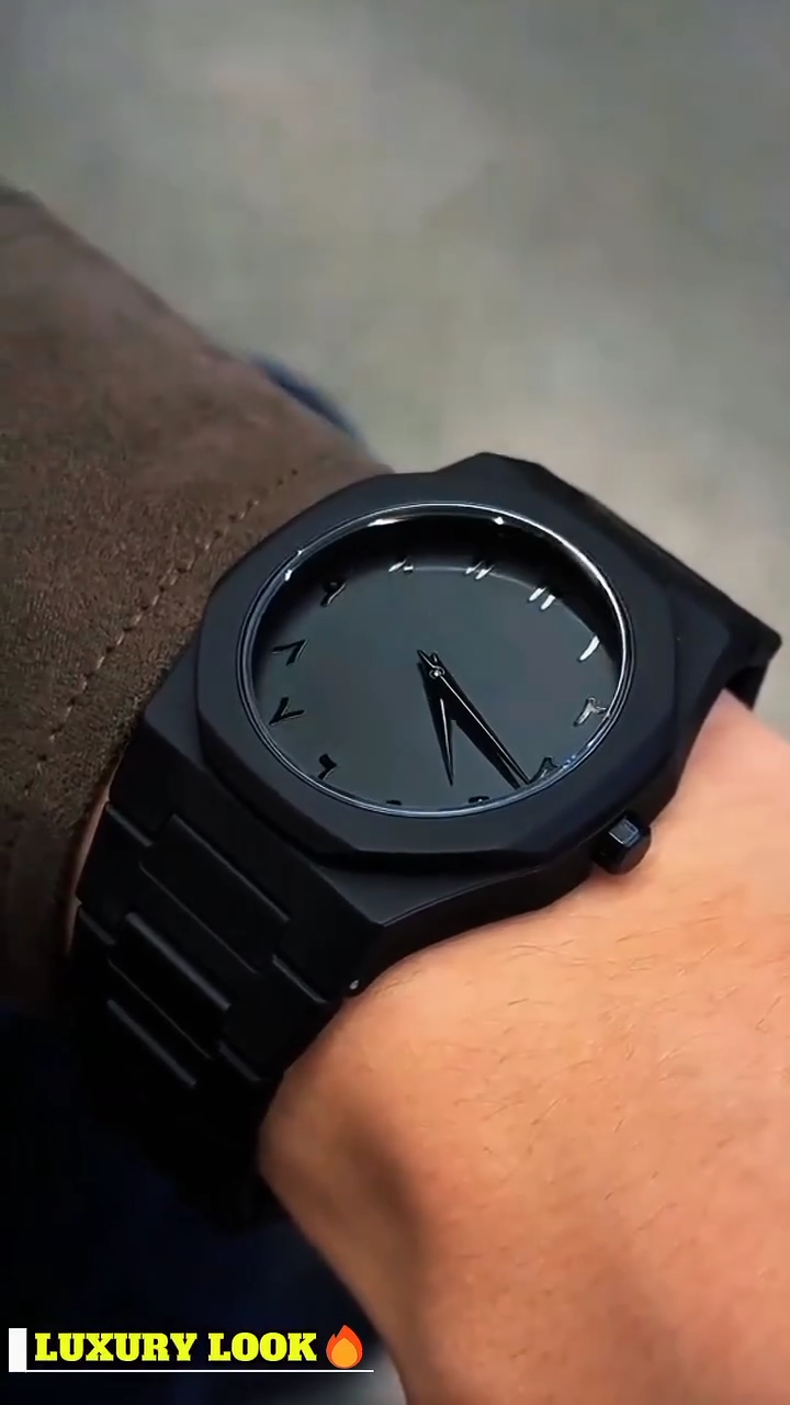 Black Arabic Aura Watch For Men