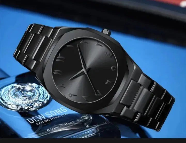Black Arabic Aura Watch For Men