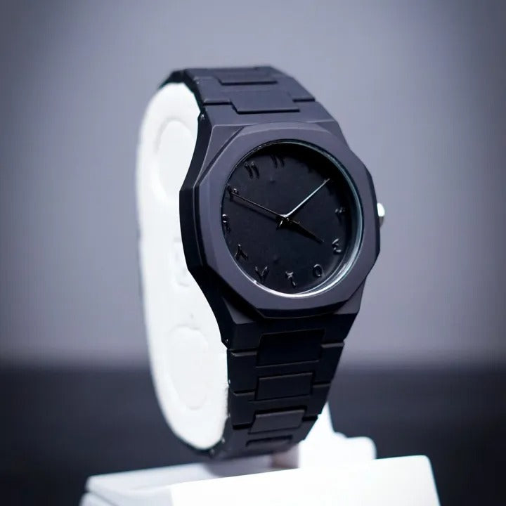 Black Arabic Aura Watch For Men