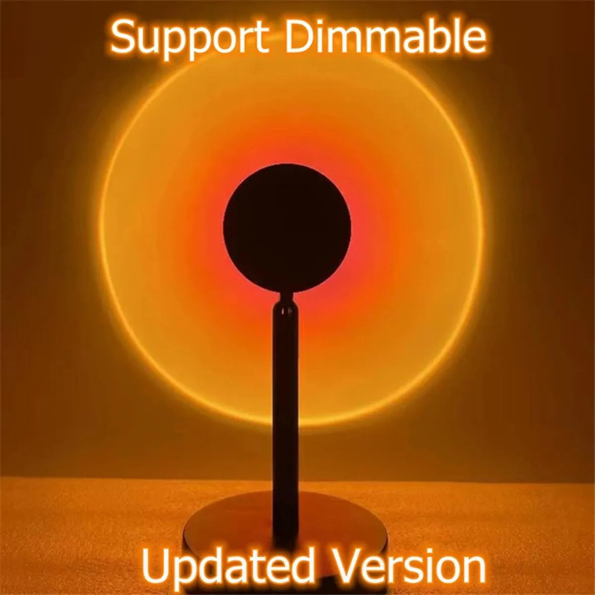 USB Sunset Projector Led Night Light Sun Projection Desk Lamp Table Lamp for Bedroom Bar Wall Decoration Lighting By E Light