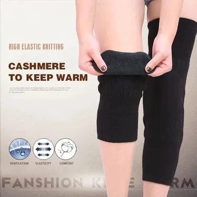 Unisex Thermal Knee Warmers – Winter Cashmere Wool Pads for Joint Pain Relief & Comfort