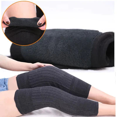 Unisex Thermal Knee Warmers – Winter Cashmere Wool Pads for Joint Pain Relief & Comfort