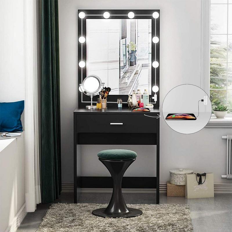 Hollywood Style Vanity Mirror LED Lights – 10 Bulbs USB Powered